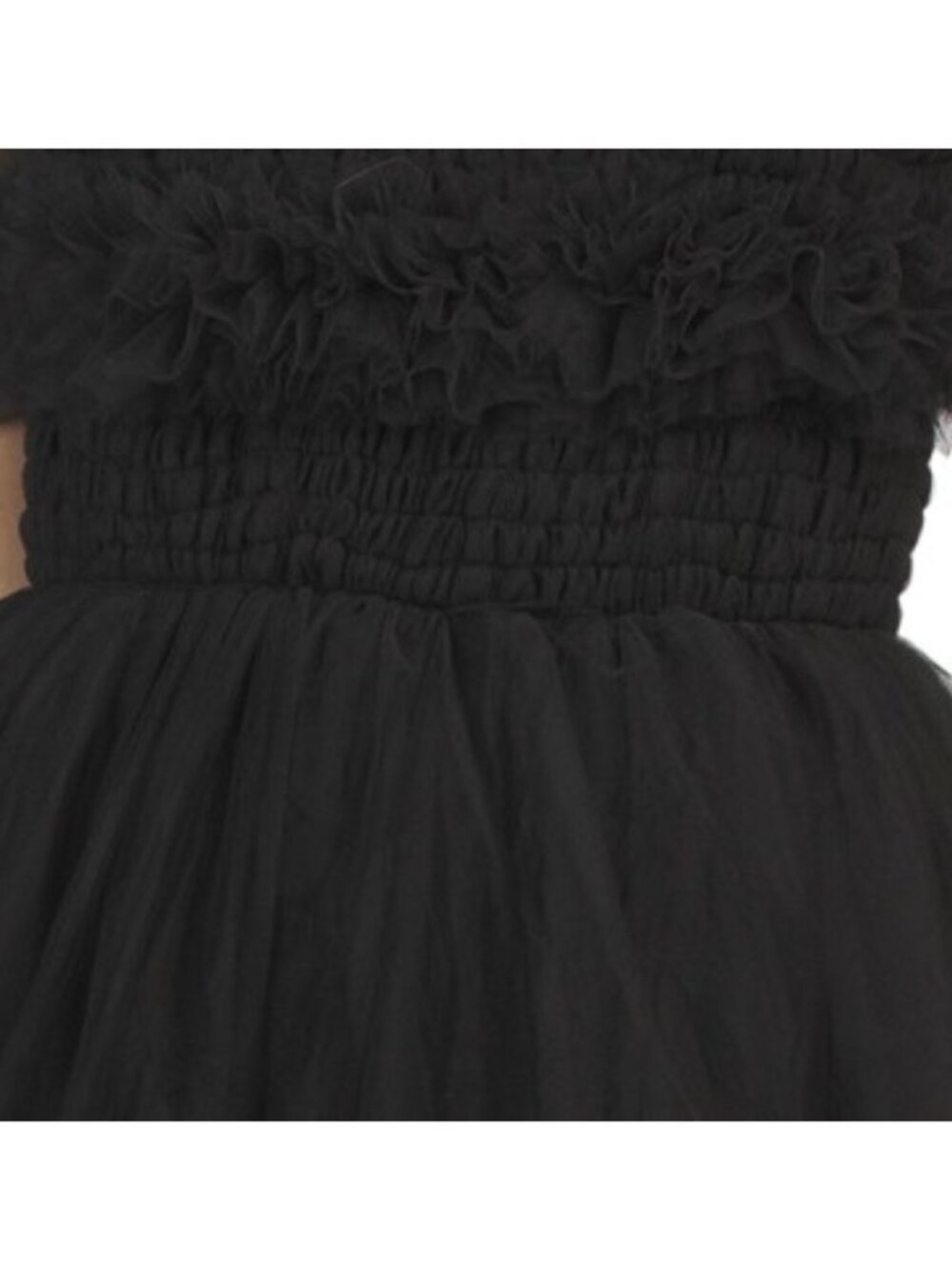 BEULAH Short Sleeve Tulle Mini Dress - Picture 4 of 5